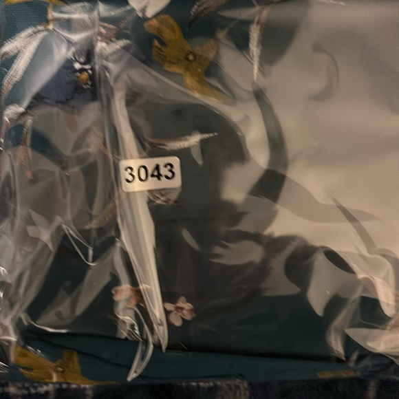 Avenue Knitted Floral Teal Tank 3-Button Sleeveless 3X - Picture 9 of 9